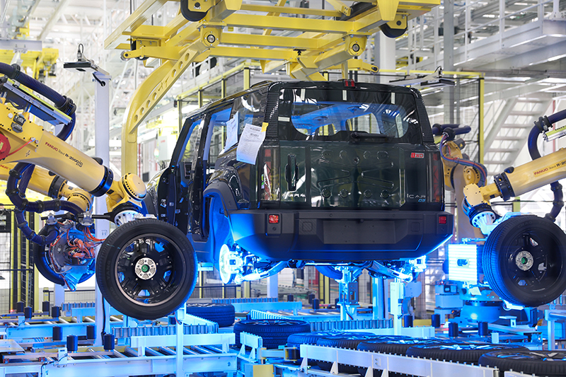 奇瑞汽車(chē)產(chǎn)線。人民網(wǎng)記者 張俊攝